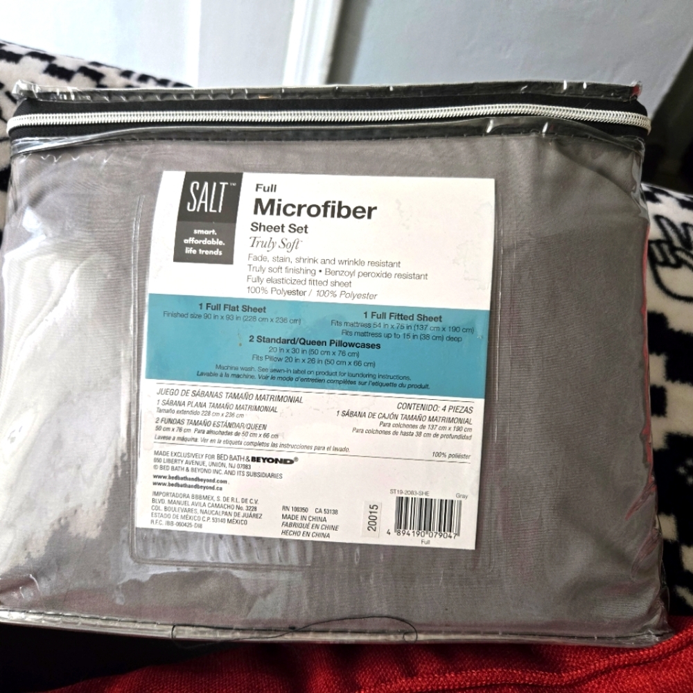 SALT MICROFIBER FULL SHEET SET